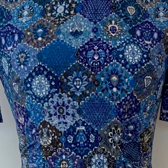 Altuzarra Blue Patterned Midi Dress - Picture 5 of 8